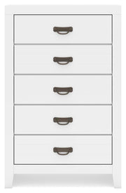 Binterglen White Full Panel Bed, Dresser, Chest and Nightstand - B427B17