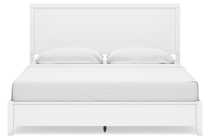 Binterglen White King Panel Bed - Gate FurnitureKing Bed