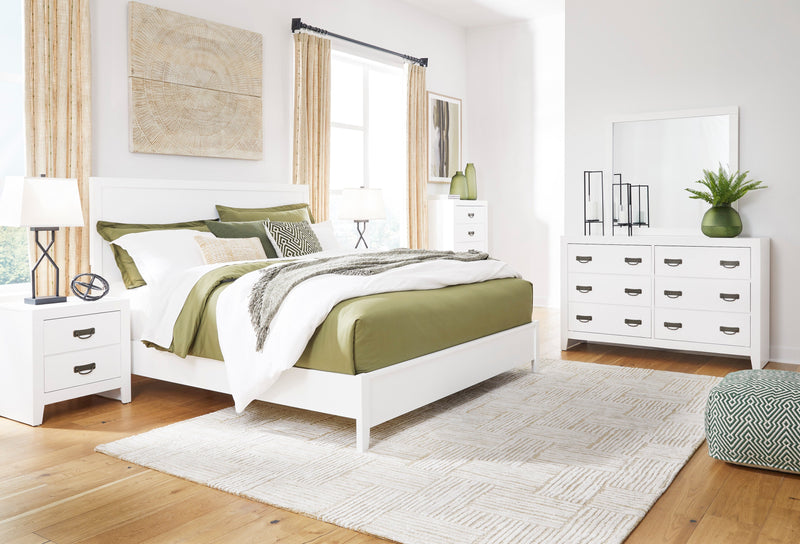 Binterglen White Panel Bedroom Set - Gate FurnitureBedroom Set