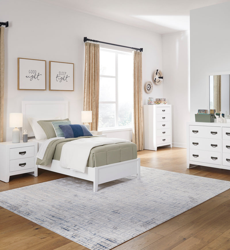 Binterglen White Panel Youth Bedroom Set - Gate FurnitureYouth Bedroom Set