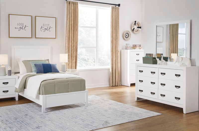 Binterglen White Panel Youth Bedroom Set - Gate FurnitureYouth Bedroom Set