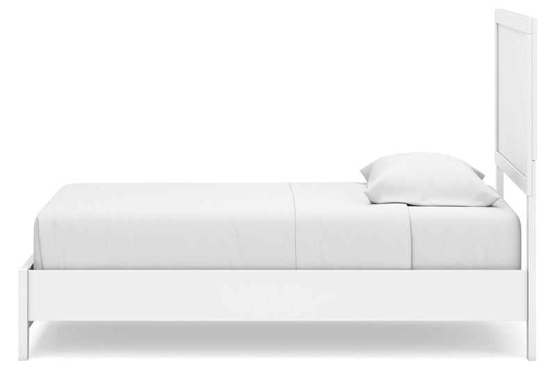 Binterglen White Twin Panel Bed - Gate FurnitureTwin Bed
