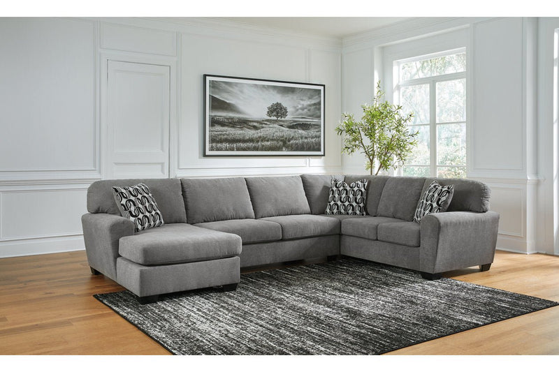 Birkdale Court Gray 3 - Piece Sectional with Chaise - Gate FurnitureSectional