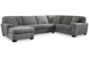 Birkdale Court Gray 3 - Piece Sectional with Chaise - Gate FurnitureSectional