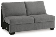 Birkdale Court Gray Armless Loveseat - 3240234