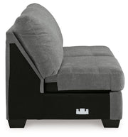 Birkdale Court Gray Armless Loveseat - 3240234