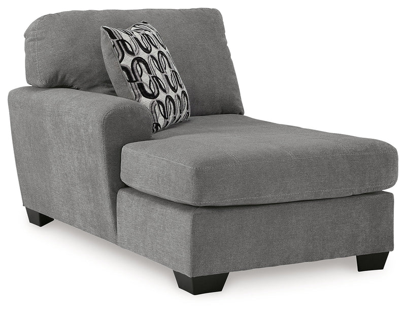 Birkdale Court Gray Left-Arm Facing Corner Chaise - 3240216