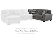 Birkdale Court Gray Right-Arm Facing Sofa - 3240267