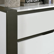 Birsfelden White/Metallic Gray Chest - FOA7225WH-C