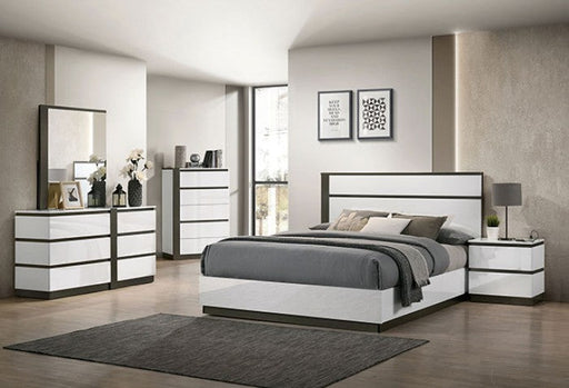 Birsfelden White/Metallic Gray Dresser - FOA7225WH-D