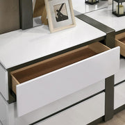 Birsfelden White/Metallic Gray Dresser - FOA7225WH-D