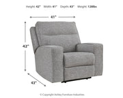 Biscoe Sofa, Loveseat and Recliner in Pewter - PKG015839