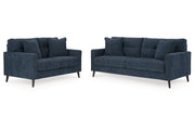Bixler Navy Living Room Set - Gate FurnitureLiving Room Set