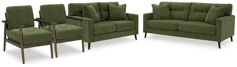 Bixler Olive Sofa, Loveseat and 2 Chairs - 26107U5