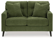 Bixler Sofa and Loveseat in Olive - PKG016464