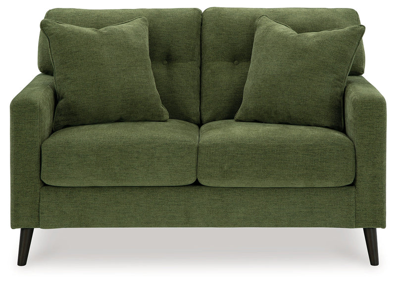 Bixler Sofa and Loveseat in Olive - PKG016464