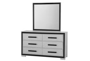 Amelia Grey Black Dresser - AMELIA-GREY/BLACK-DR