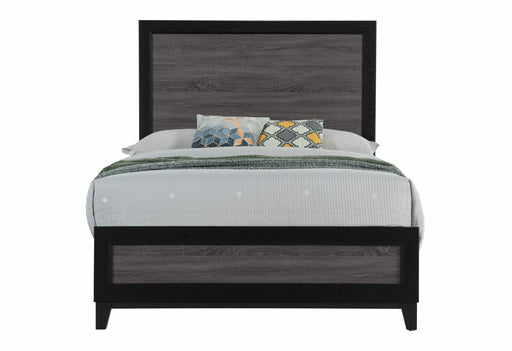 Lisbon Grey And Black Full Bed - LISBON-GREY/BLACK-FB