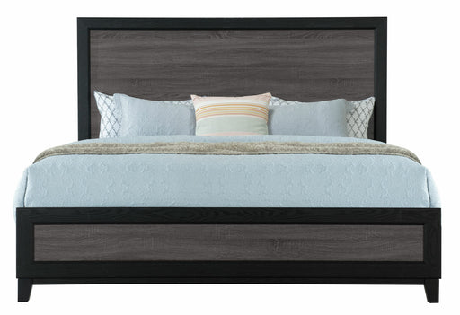 Lisbon Grey And Black King Bed - LISBON-GREY/BLACK-KB