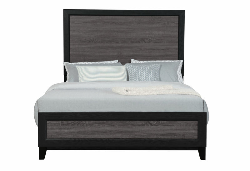 Lisbon Grey/Black Queen Bed Group - LISBON-GREY/BLACK-QBG