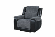 U5914 Grey/Black Recliner - U5914-GREY/BLACK-R
