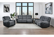U5914 Grey/Black Recliner - U5914-GREY/BLACK-R