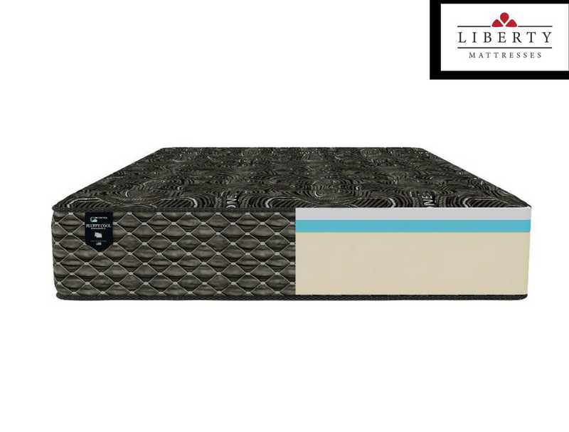 Black Visco Series Full Mattress - With Boxspring - 47628552601817
