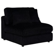 Blaine Upholstered Armless Chair Black - 509887