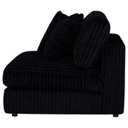 Blaine Upholstered Armless Chair Black - 509887