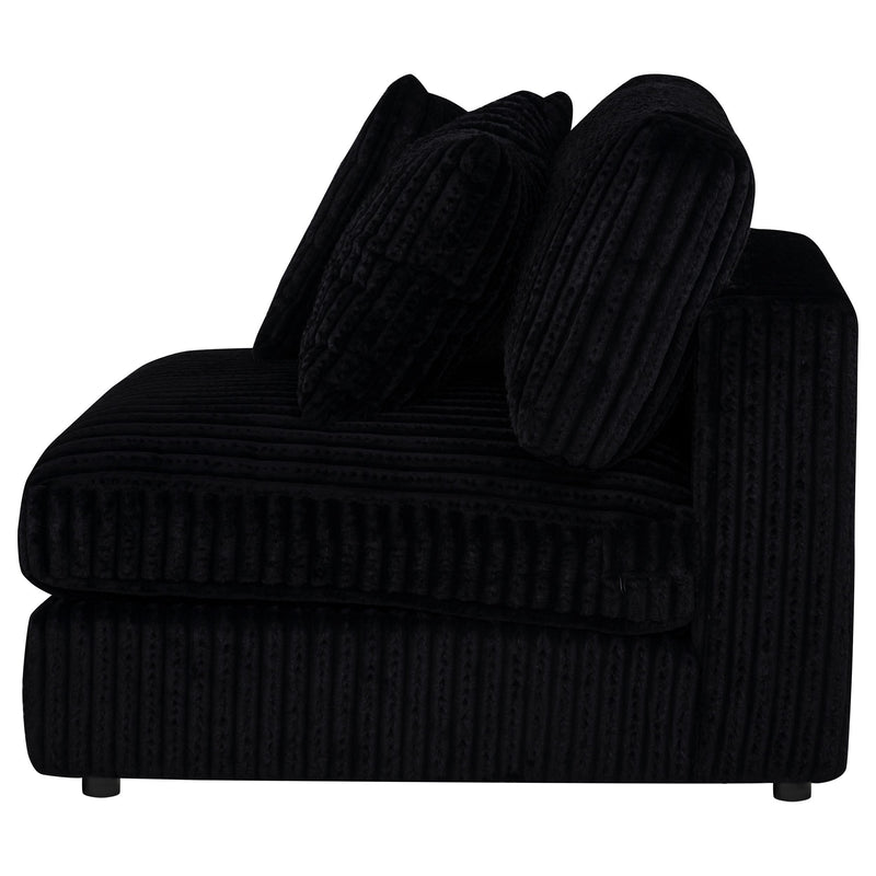 Blaine Upholstered Armless Chair Black - 509887