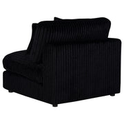 Blaine Upholstered Armless Chair Black - 509887