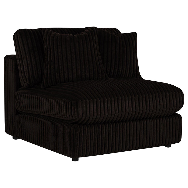 Blaine Upholstered Armless Chair Chocolate - 509877
