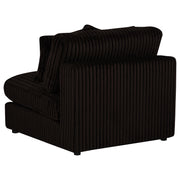 Blaine Upholstered Armless Chair Chocolate - 509877