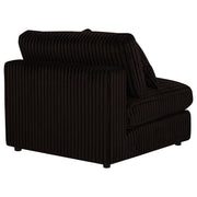 Blaine Upholstered Armless Chair Chocolate - 509877