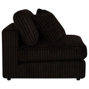 Blaine Upholstered Armless Chair Chocolate - 509877