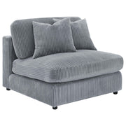 Blaine Upholstered Armless Chair Fog - 509997