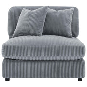 Blaine Upholstered Armless Chair Fog - 509997