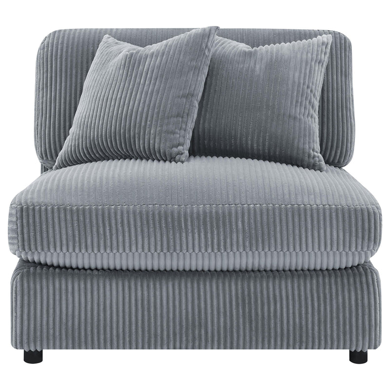 Blaine Upholstered Armless Chair Fog - 509997