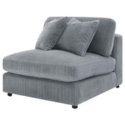 Blaine Upholstered Armless Chair Fog - 509997