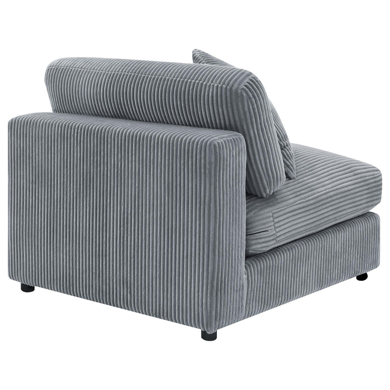 Blaine Upholstered Armless Chair Fog - 509997