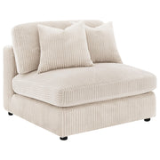 Blaine Upholstered Armless Chair Sand - 509897