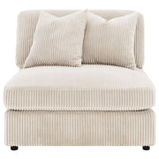 Blaine Upholstered Armless Chair Sand - 509897