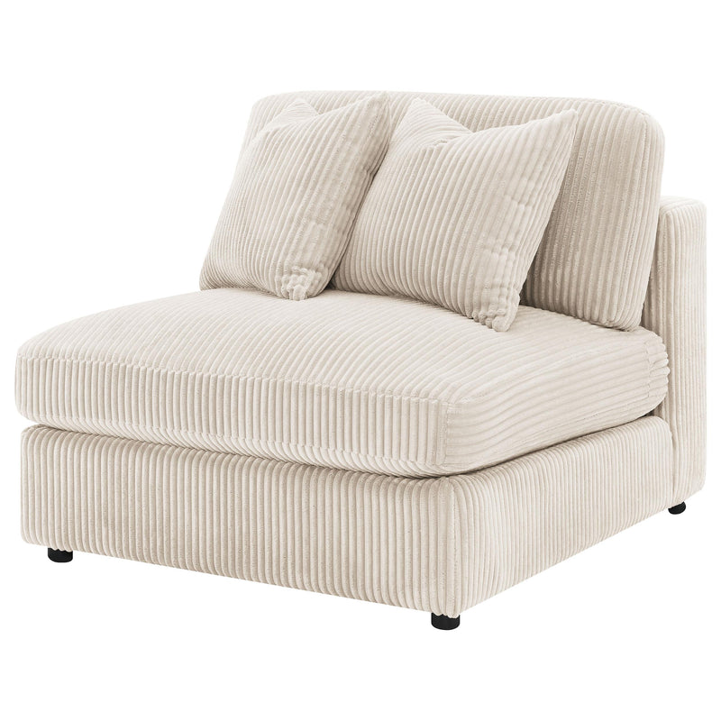 Blaine Upholstered Armless Chair Sand - 509897