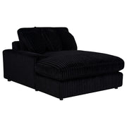 Blaine Upholstered Reversible Chaise Sectional Sofa Black - 509889