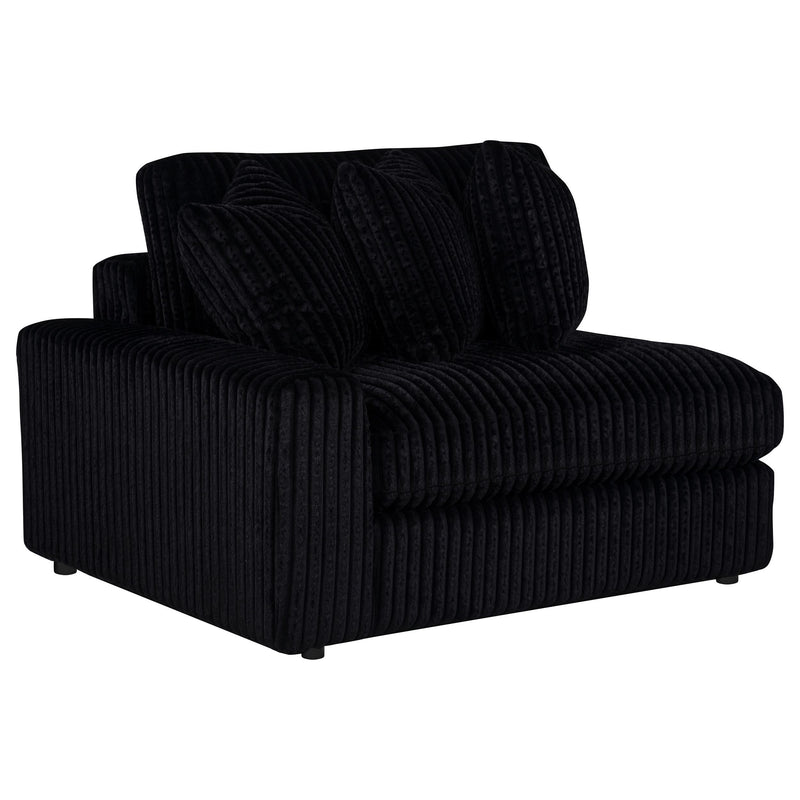 Blaine Upholstered Reversible Chaise Sectional Sofa Black - 509889