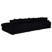 Blaine Upholstered Reversible Chaise Sectional Sofa Black - 509889-SET