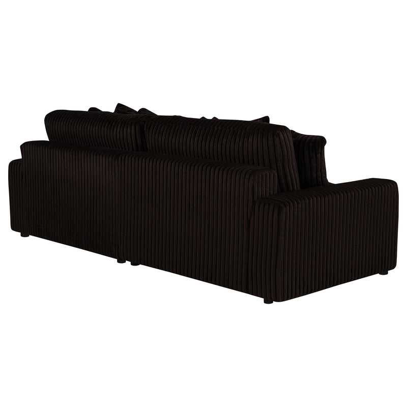 Blaine Upholstered Reversible Chaise Sectional Sofa Chocolate - 509879