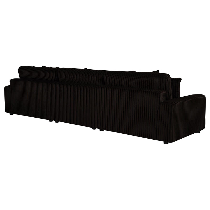 Blaine Upholstered Reversible Chaise Sectional Sofa Chocolate  - 509879-SET