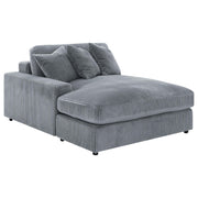 Blaine Upholstered Reversible Chaise Sectional Sofa Fog - 509900