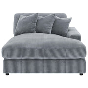 Blaine Upholstered Reversible Chaise Sectional Sofa Fog - 509900